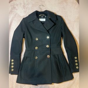 Calvin Klein double breasted wool-blended peacoat